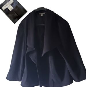 Dressbarn Black Velveteen Jacket